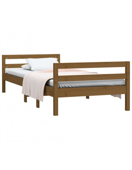 Giroletto Miele 90x200 cm in Legno Massello di Pino