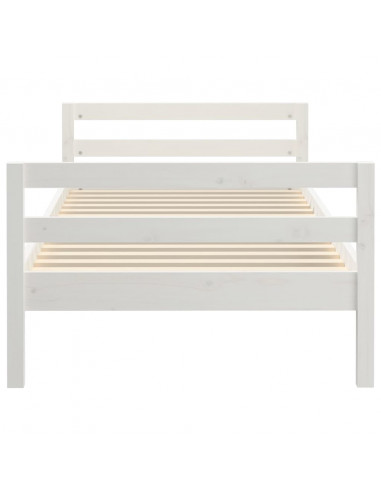 Giroletto Bianco 80x200 cm in Legno Massello di Pino