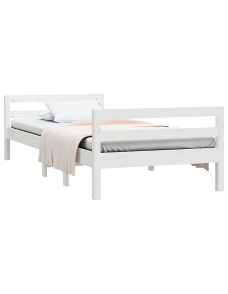 Giroletto Bianco 90x190 cm in Legno Massello di Pino