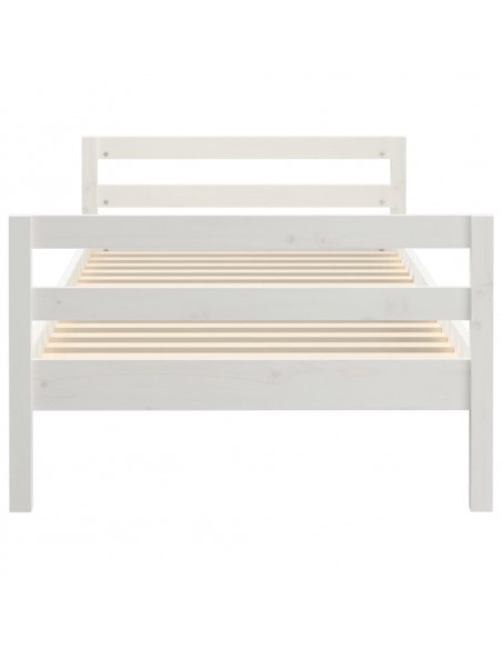 Giroletto Bianco 75x190 cm in Legno Massello di Pino