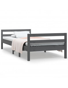 Giroletto Grigio 75x190 cm in Legno Massello di Pino 2