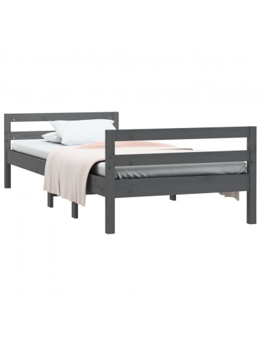 Giroletto Grigio 75x190 cm in Legno Massello di Pino