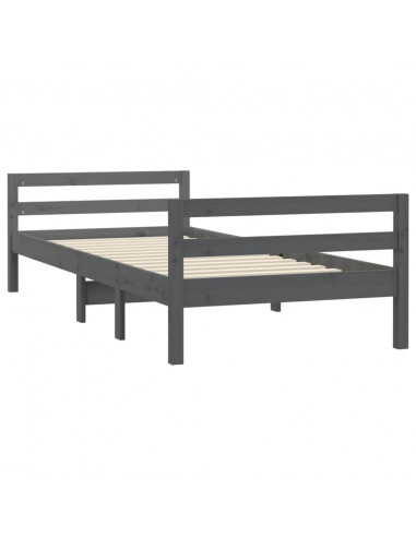 Giroletto Grigio 75x190 cm in Legno Massello di Pino