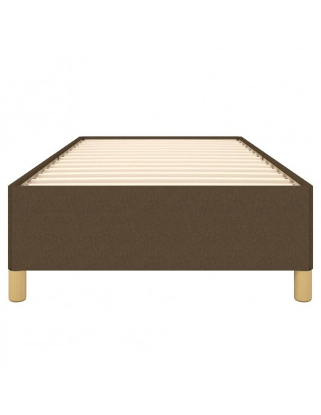 Giroletto senza Materasso Marrone Scuro 90x190 cm Tessuto