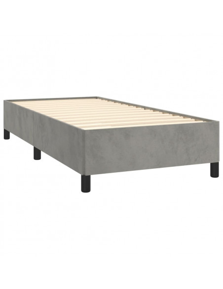 Giroletto Grigio Chiaro 80x200 cm in Velluto