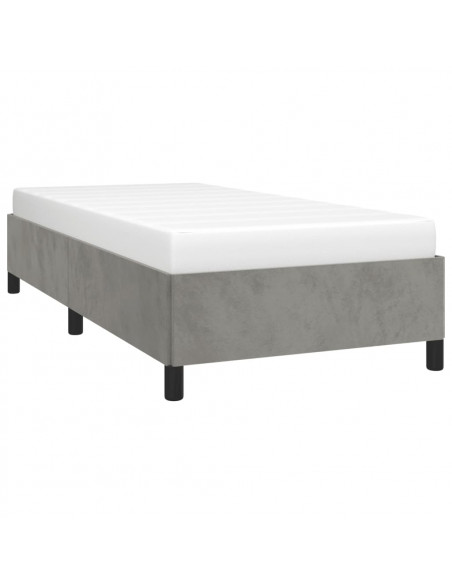 Giroletto Grigio Chiaro 90x190 cm in Velluto