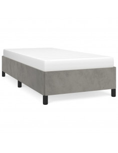 Giroletto Grigio Chiaro 90x200 cm in Velluto 2