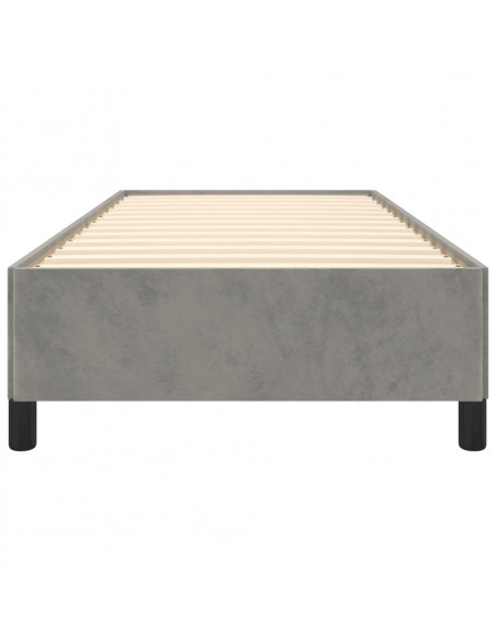 Giroletto Grigio Chiaro 90x200 cm in Velluto