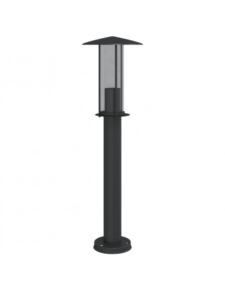 Lampade da Terra per Esterni 3 pz Nere 60 cm in Acciaio Inox