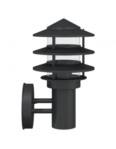 Applique da Esterno Nera in Acciaio Inossidabile