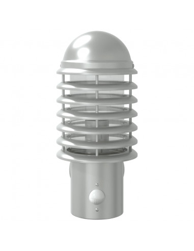 Applique per Esterno con Sensore 2 pz Argento in Acciaio Inox