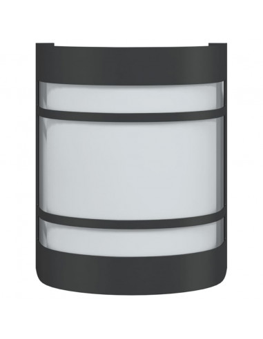 Applique da Esterno Nera in Acciaio Inossidabile