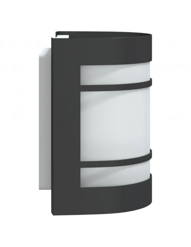 Applique da Esterno Nera in Acciaio Inossidabile