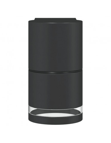 Applique da Parete per Esterni 2 pz Nere Alluminio Pressofuso