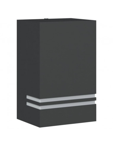 Applique da Esterno Nera in Acciaio Inossidabile