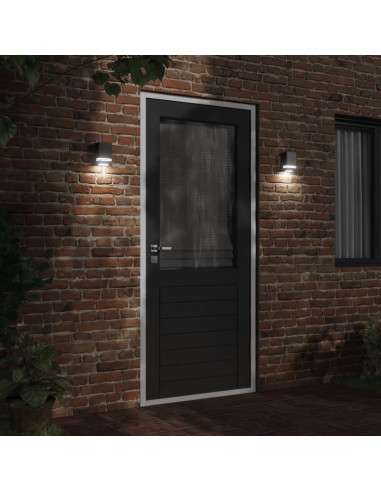 Applique da Esterno Nera in Acciaio Inossidabile