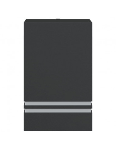 Applique da Esterno Nera in Acciaio Inossidabile