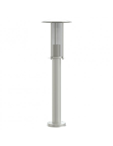 Lampada da Terra per Esterni Argento 60 cm in Acciaio Inox