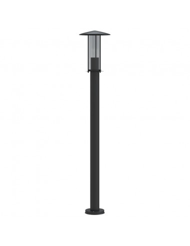 Lampade da Terra per Esterni 3 pz Nere 100 cm in Acciaio Inox