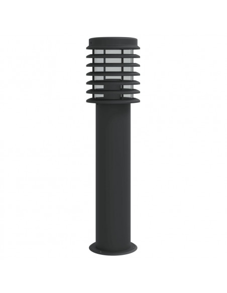 Lampada da Terra per Esterni Nera 60 cm in Acciaio Inox