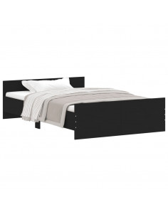 Giroletto con Testiera e Pediera Nero 120x190 cm 2