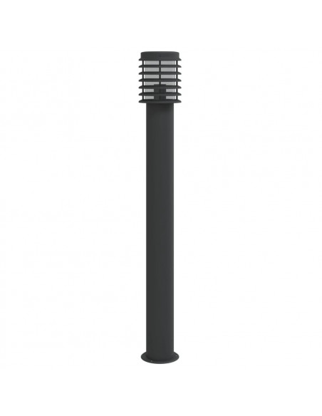 Lampada da Terra per Esterni Argento 110 cm in Acciaio Inox