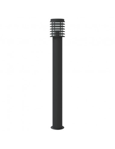 Lampada da Terra per Esterni Argento 110 cm in Acciaio Inox