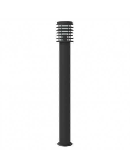 Lampada da Terra per Esterni Argento 110 cm in Acciaio Inox