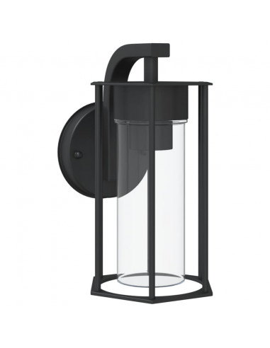 Applique da Esterno Nera in Acciaio Inossidabile