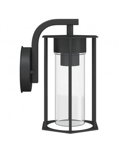 Applique da Esterno Nera in Acciaio Inossidabile