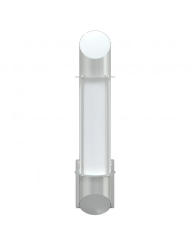 Applique da Esterno 2 pz Argento in Acciaio Inossidabile