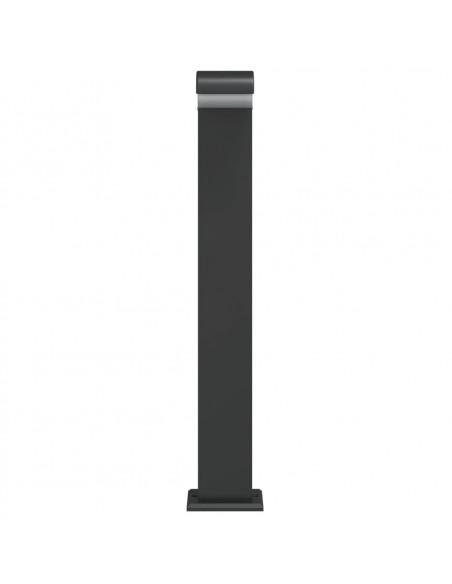 Lampade da Terra per Esterni 3pz Nere 80cm Alluminio Pressofuso