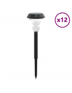 Luci Solari per Percorsi con Picchetti 12 pz Bianche 2