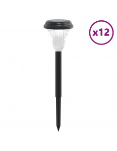 Luci Solari per Percorsi con Picchetti 12 pz Bianche 2