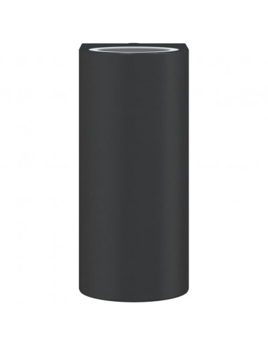 Applique da Parete per Esterni 2 pz Nere Alluminio Pressofuso