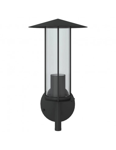 Applique da Esterno Nera in Acciaio Inossidabile