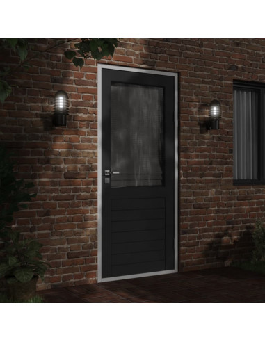 Applique da Esterno Nera in Acciaio Inossidabile