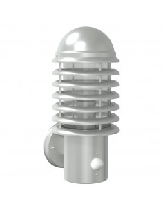 Applique per Esterno con Sensore Argento in Acciaio Inox 2