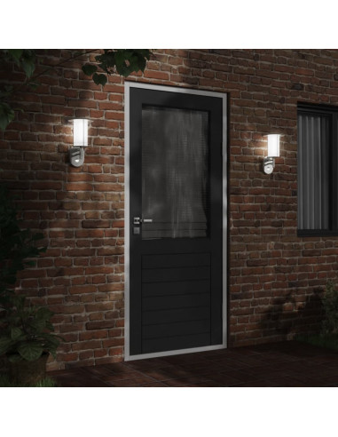 Applique per Esterno con Sensore Argento in Acciaio Inox