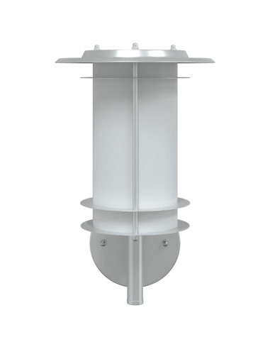 Applique da Esterno Argento in Acciaio Inossidabile