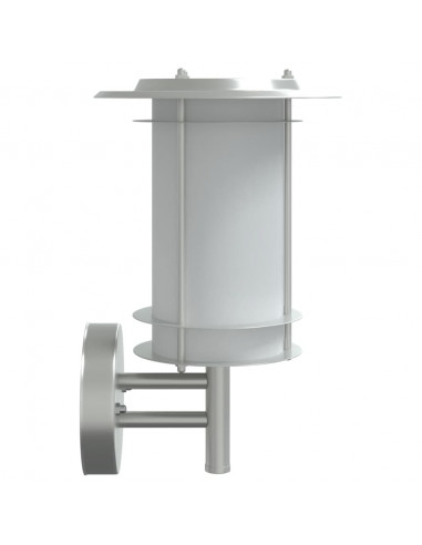 Applique da Esterno Argento in Acciaio Inossidabile