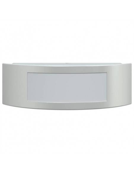 Applique da Esterno 2 pz Argento in Acciaio Inossidabile
