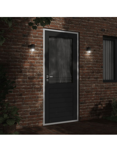 Applique per Esterni Nera in Alluminio Pressofuso