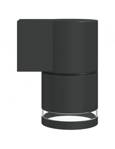 Applique per Esterni Nera in Alluminio Pressofuso