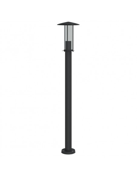Lampada da Terra per Esterni Argento 100 cm in Acciaio Inox
