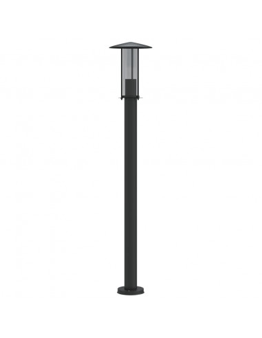 Lampada da Terra per Esterni Argento 100 cm in Acciaio Inox