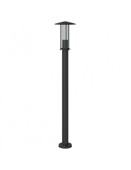 Lampada da Terra per Esterni Argento 100 cm in Acciaio Inox