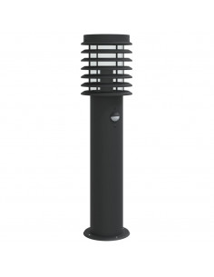 Lampada da Terra per Esterni Sensore Nera 60 cm in Acciaio 2