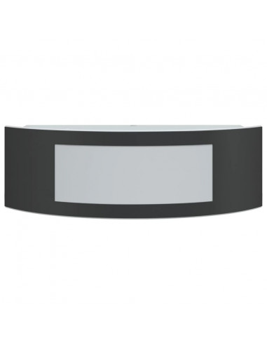 Applique da Esterno 2 pz Nere in Acciaio Inossidabile