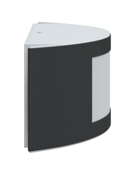 Applique da Esterno 2 pz Nere in Acciaio Inossidabile